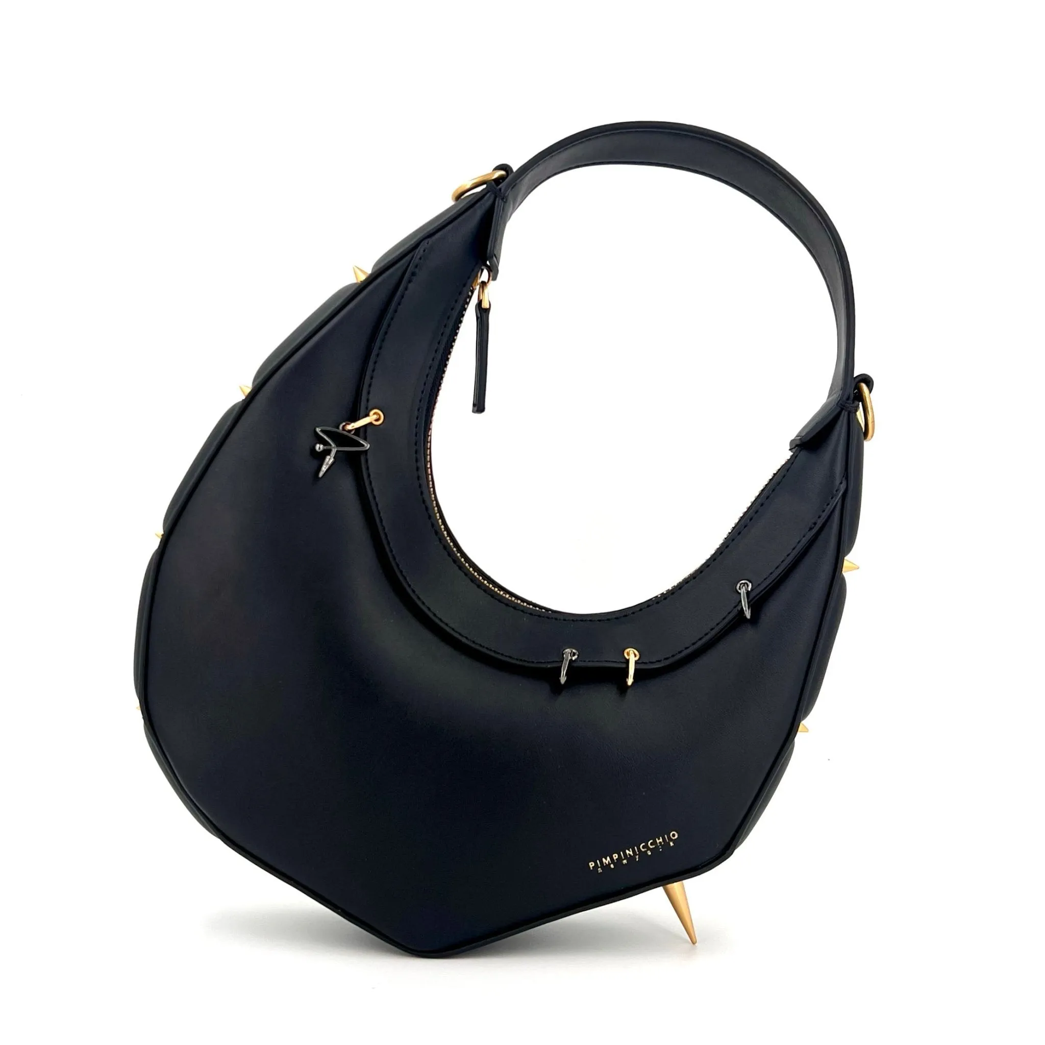 515W Asymmetrical Hobo Bag In Black