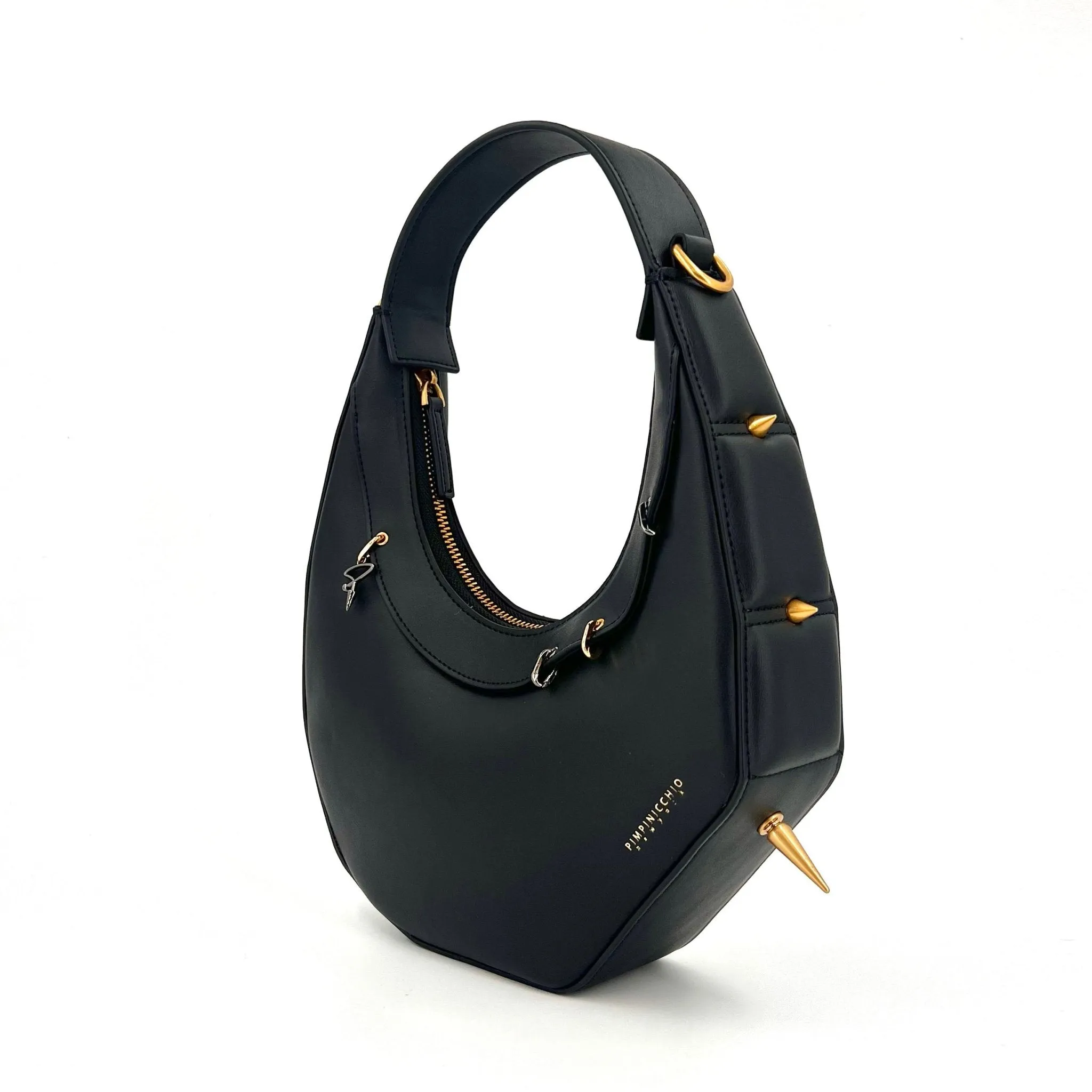 515W Asymmetrical Hobo Bag In Black