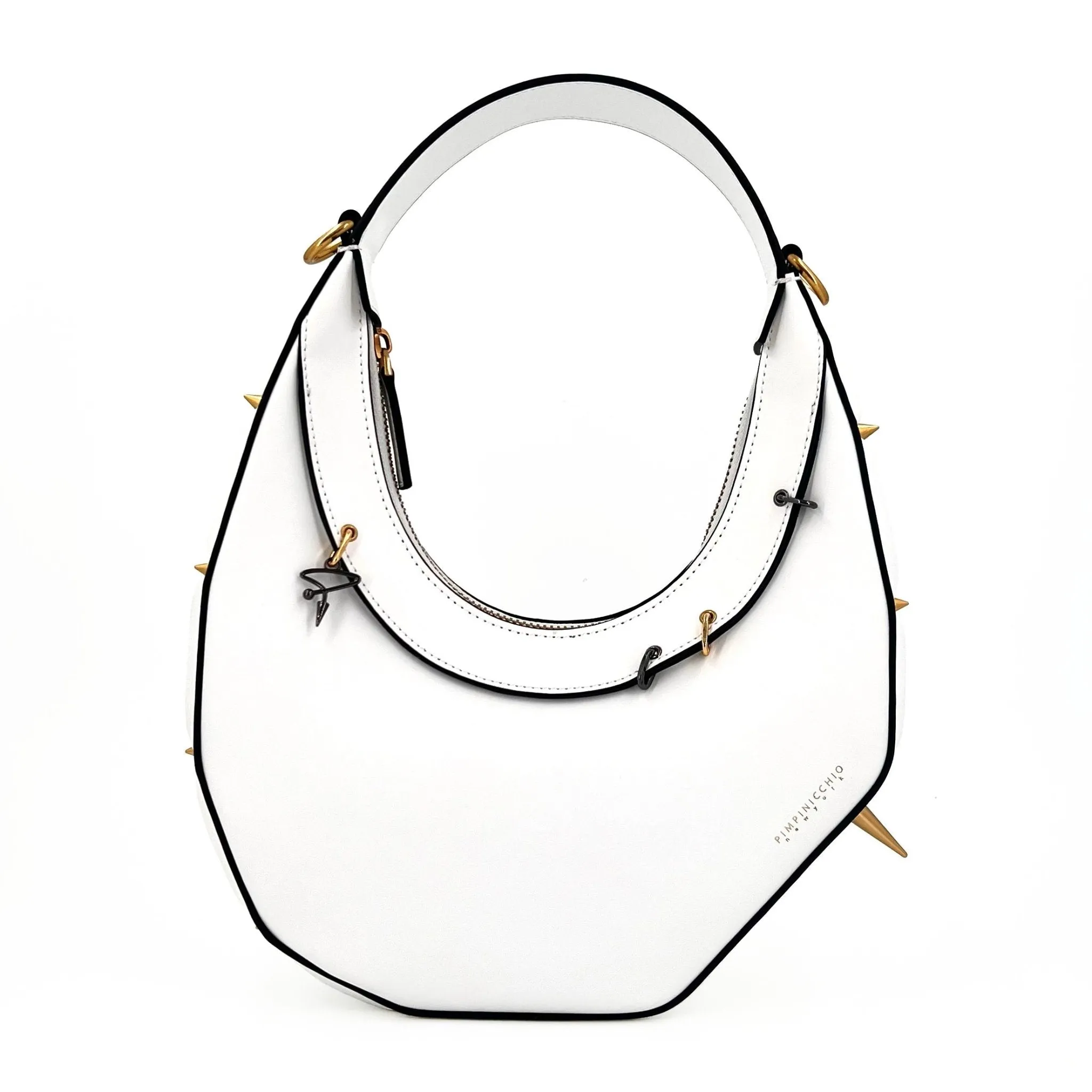 515W Asymmetrical Hobo Bag In Black