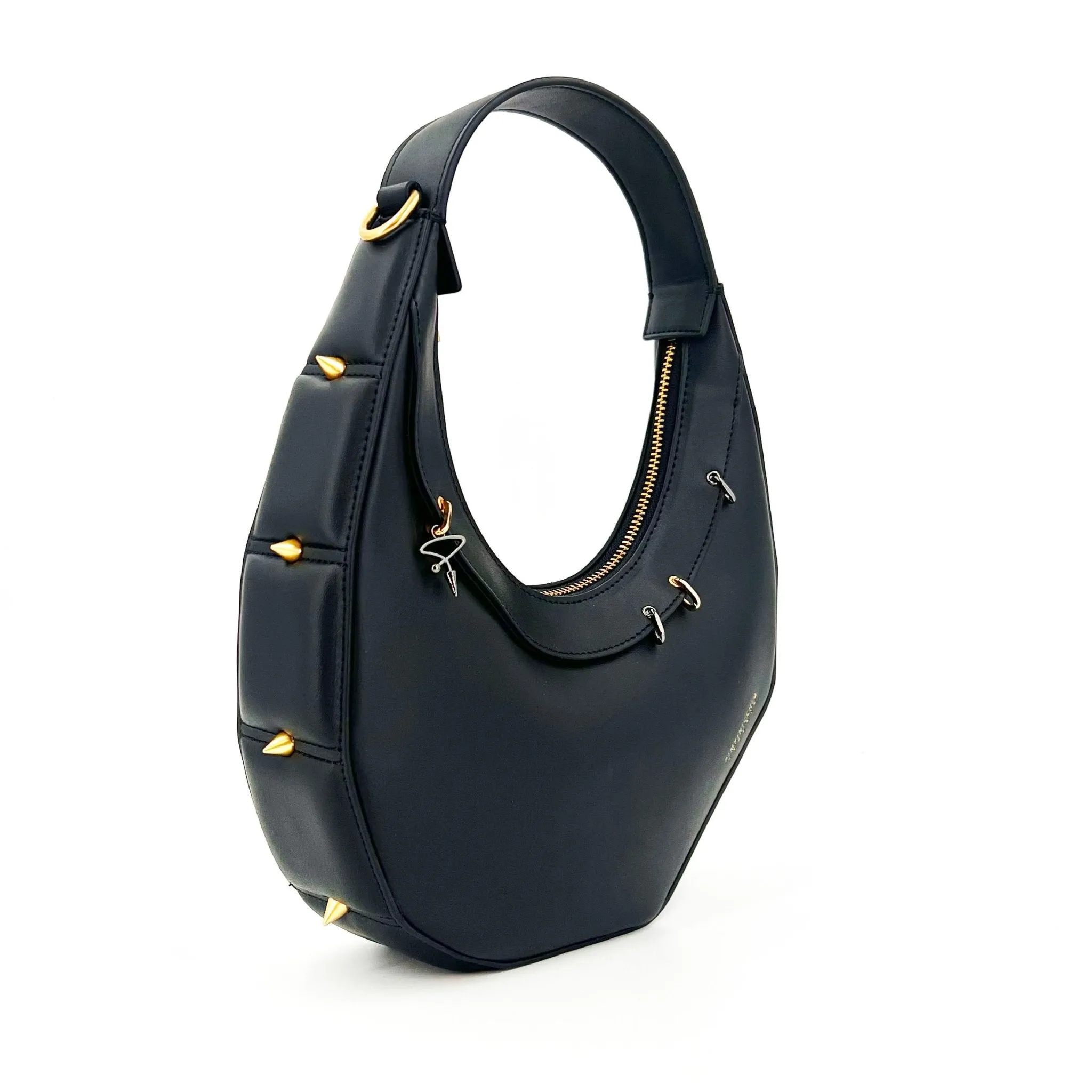 515W Asymmetrical Hobo Bag In Black