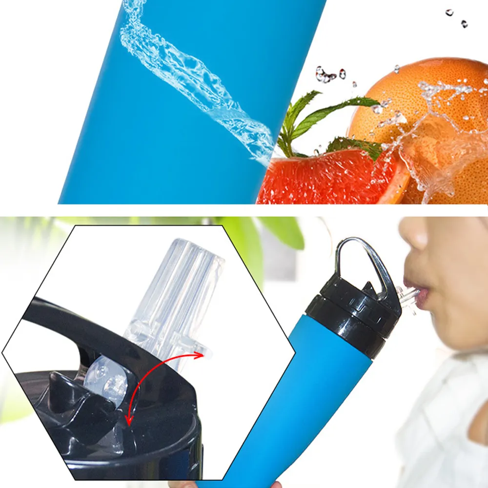 600ML PP Foldable Water Bottle