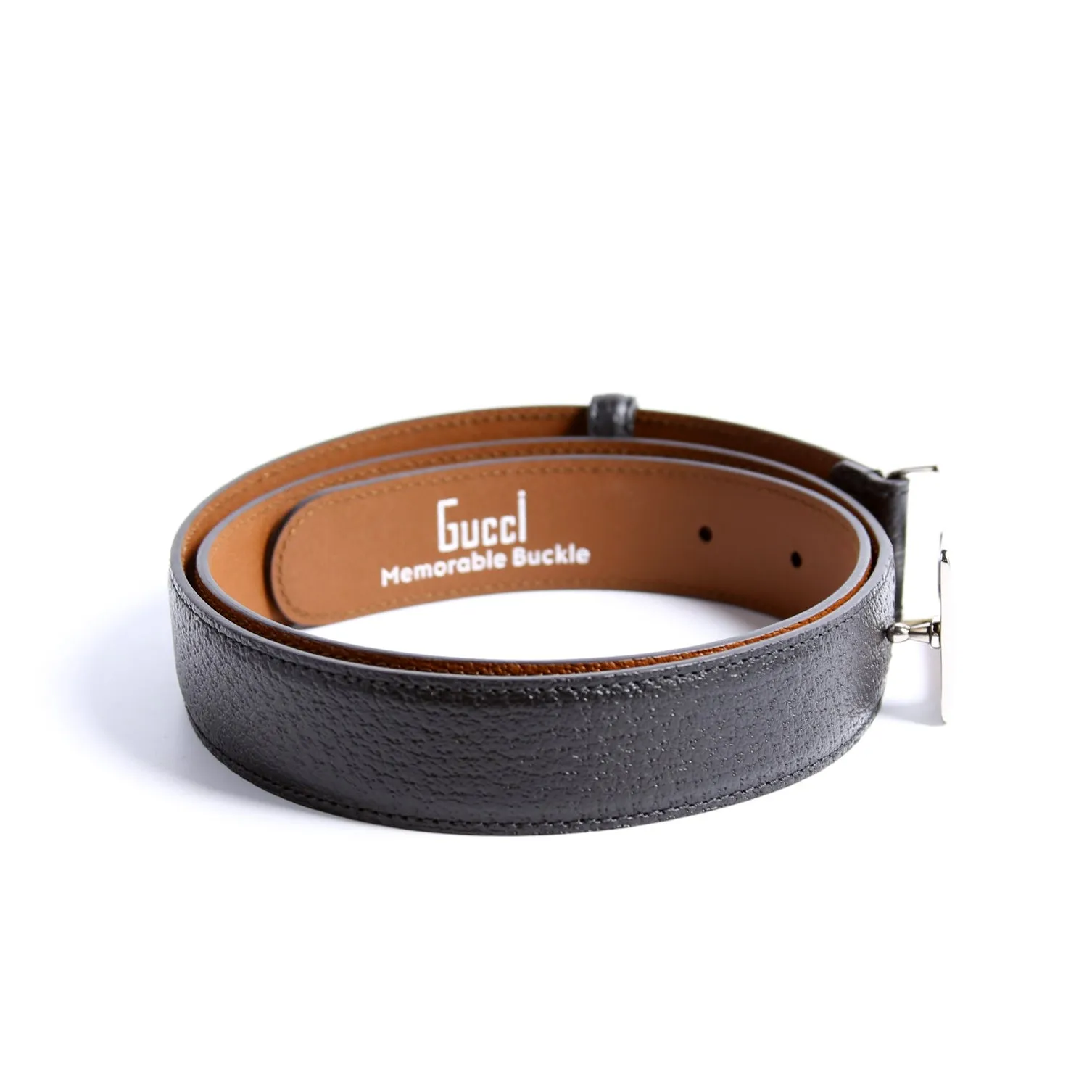 709958 G Square Two Tone Belt Size 90/36 Black/Brown