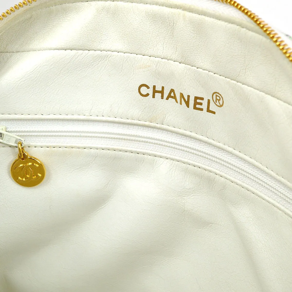 CHANEL 1997 watercolour floral printed Handbag 72110
