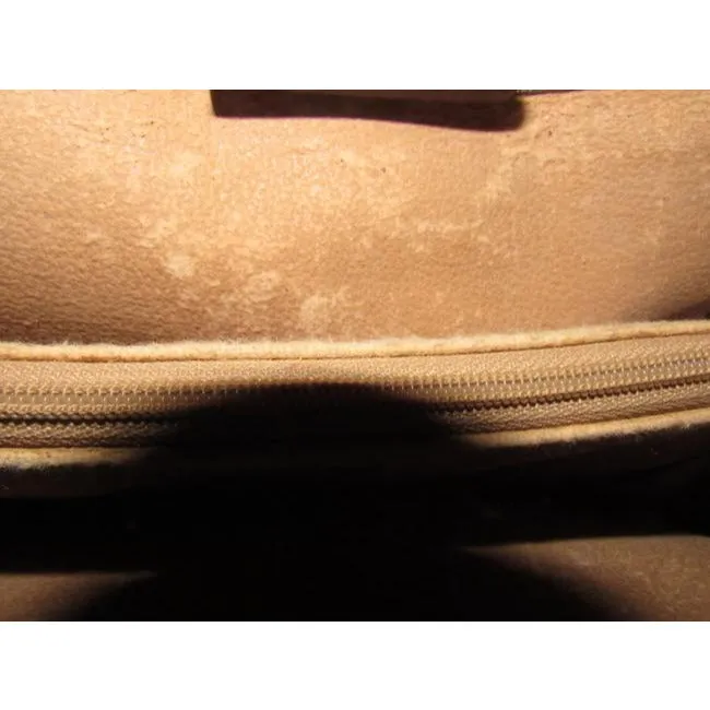 Gucci Vintage Accessory Collection Pursesdesigner Purses Brown Large G Logo Print Coated Canvasleath
