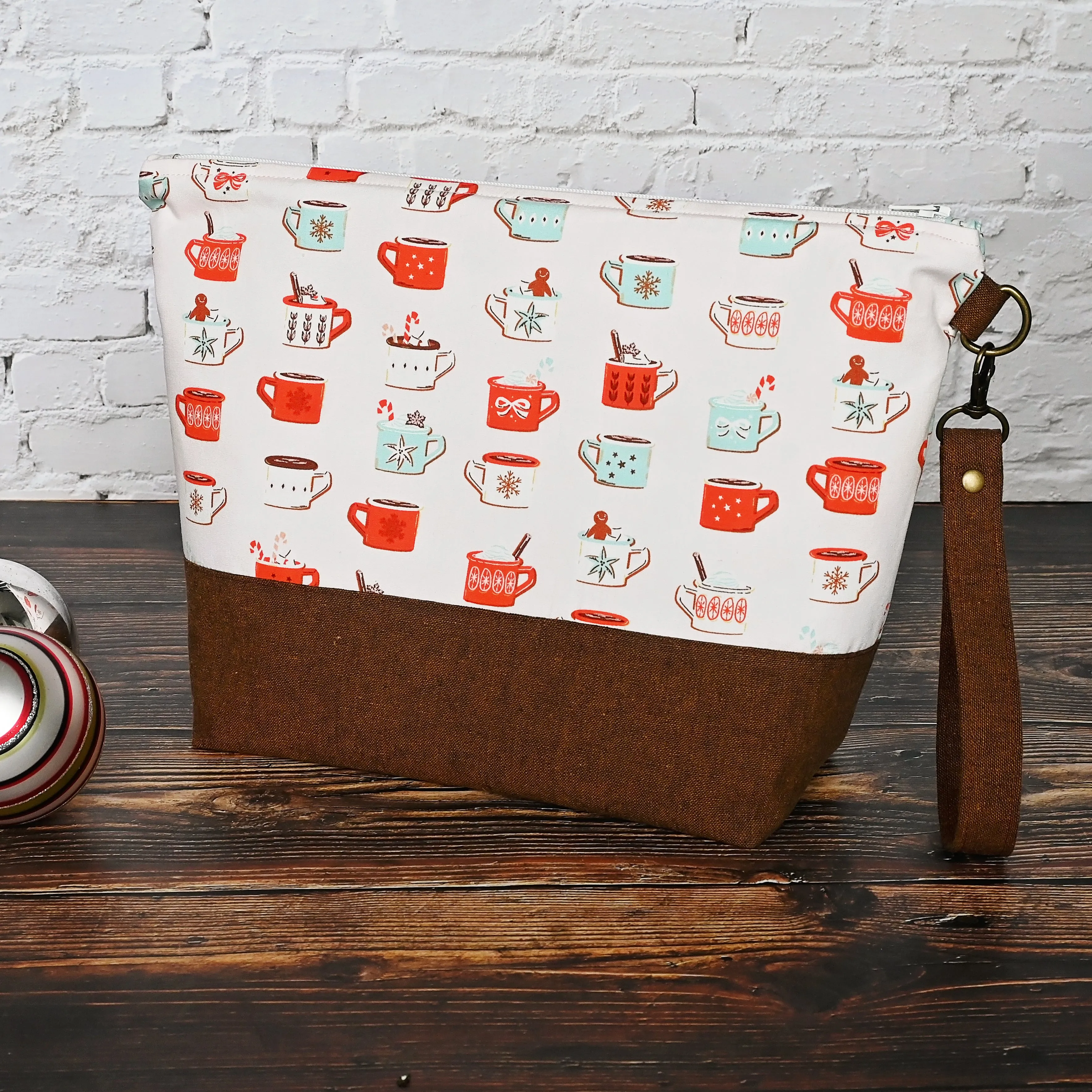 Hot Cocoa Zippered Project Bag